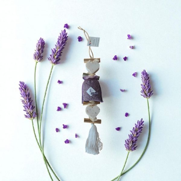 Tresse 1 Cœur Lavande Fleur 1 Sachet de Lavandin 1 Cœur Lavande Fleur – Image 3