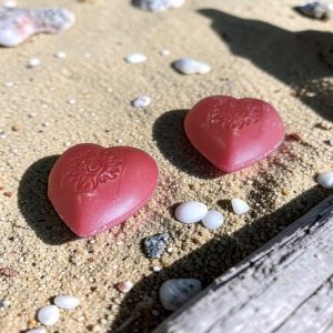 Savon Invité Coeur Parfum Fruit Rouge