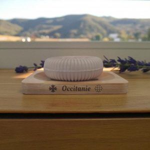 Porte Savon Personnalisé en Bambou "Occitanie"