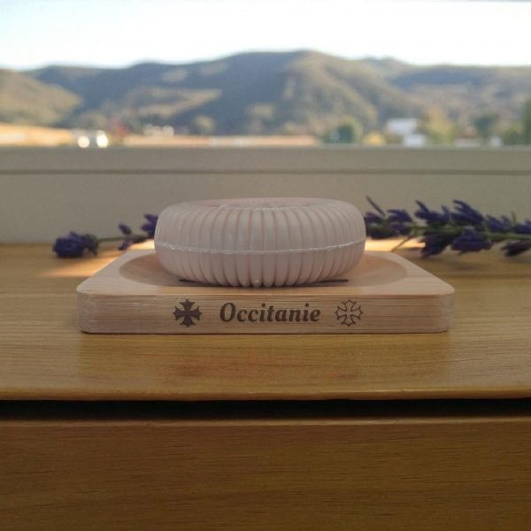 Porte Savon Personnalisé en Bambou "Occitanie"