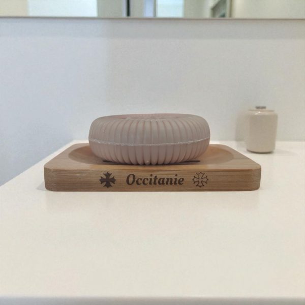 Porte Savon Personnalisé en Bambou "Occitanie" – Image 4