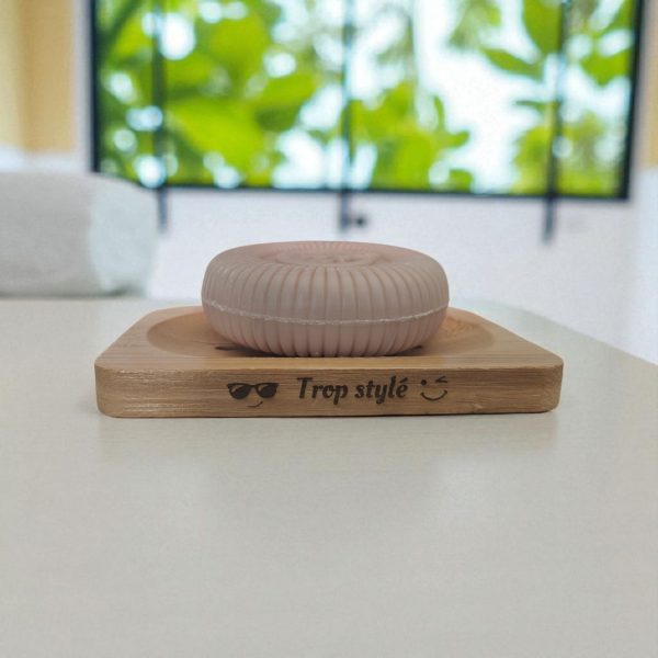 Porte savon personnalisé en Bambou "Trop Stylé" – Image 4