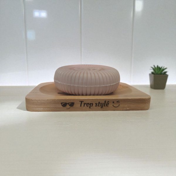 Porte savon personnalisé en Bambou "Trop Stylé" – Image 5