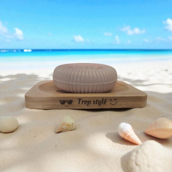 Porte savon personnalisé en Bambou "Trop Stylé"