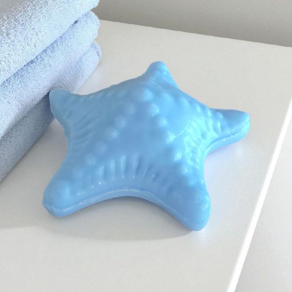 Savon en Forme d'Etoile de Mer Senteur Ecume couleur Bleue 40 gr