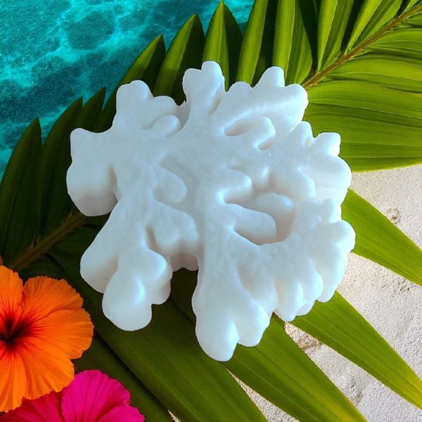 Savon en Forme de Corail Senteur Tropézienne couleur Blanc 40 gr – Image 3