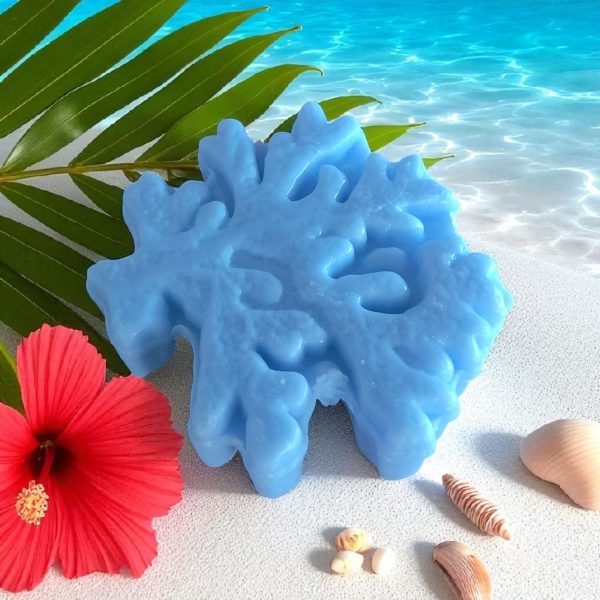 Savon en Forme de Corail Senteur Ecume couleur Bleue 40 gr – Image 3
