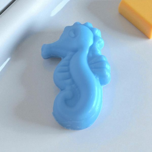 Savon en Forme d'Hippocampe Senteur Ecume couleur Bleue 40 gr – Image 3