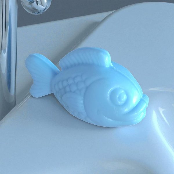 Savon en Forme de Poisson Senteur Ecume couleur Bleue 40 gr – Image 4