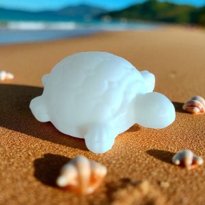 Savon en Forme de Tortue Senteur Tropézienne couleur Blanche 40 gr