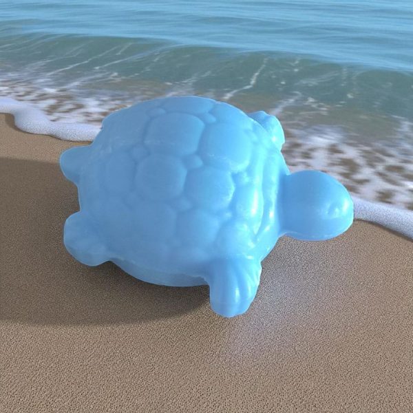 Savon en Forme de Tortue Senteur Ecume couleur Bleue 40 gr – Image 2