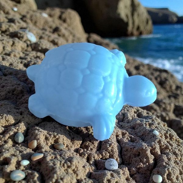 Savon en Forme de Tortue Senteur Ecume couleur Bleue 40 gr – Image 3