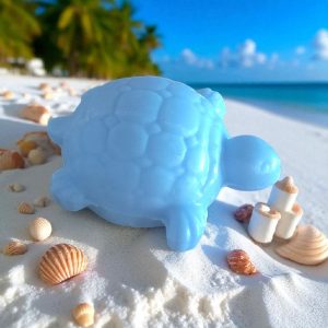 Savon en Forme de Tortue Senteur Ecume couleur Bleue 40 gr