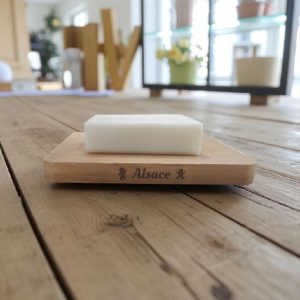 Porte Savon Personnalisé en Bambou "Alsace"