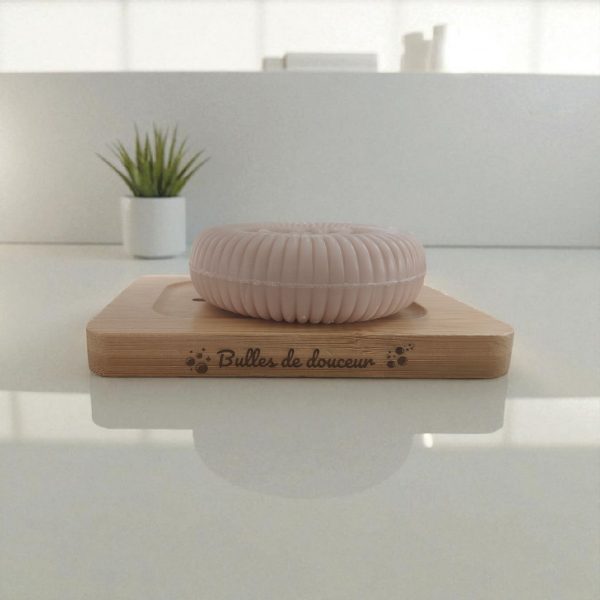 Porte Savon Personnalisé en Bambou "Bulles de douceur" – Image 5