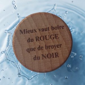 Bouchon de Bouteille Personalisé (Mieux vaut boire du rouge que broyer du noir)
