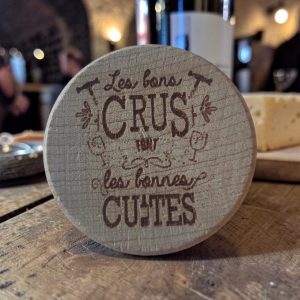 Bouchon de Bouteille Personnalisé "Les bons crus font les bonnes cuites "