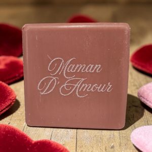 Savon Gravé Personnalisé "Maman d'Amour" Parfum Nag Champa